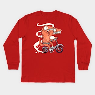 T-Rex Cyclers Kids Long Sleeve T-Shirt